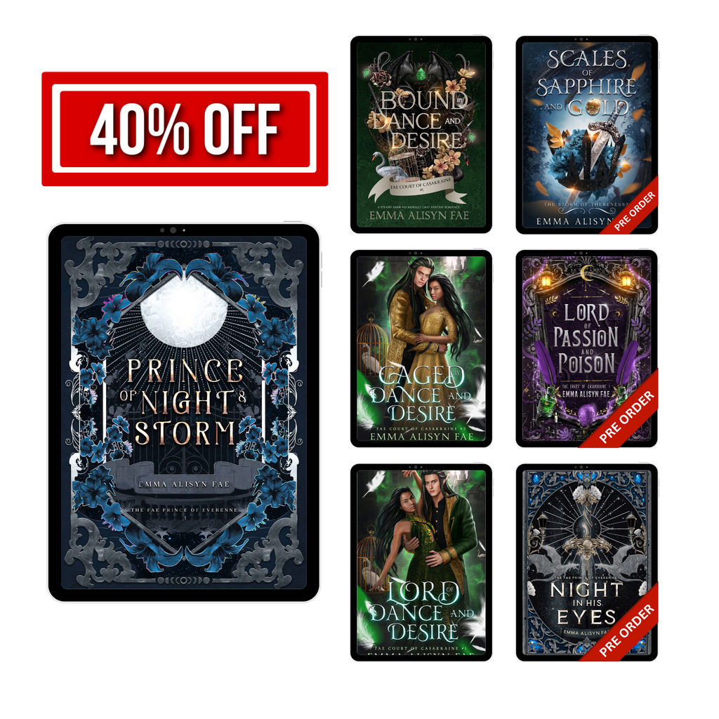 Prince of Night & Storm (Fae Prince of Everenne, 1) | Dark Fae BWWM Morally Black Romantic High Fantasy | EBOOK | Emma Alisyn Fae