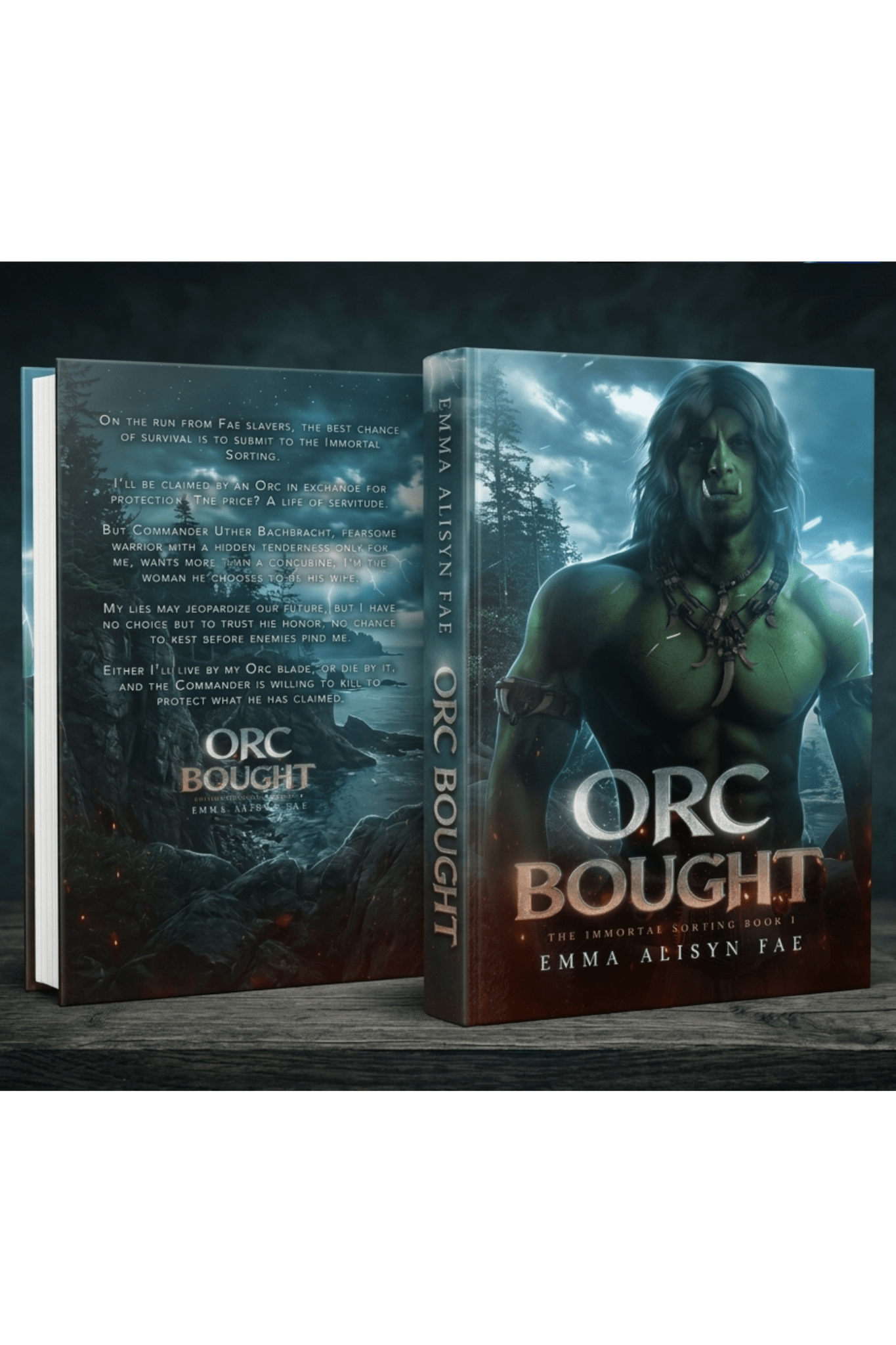 Orc Bought (Immortal Sorting 1) | Orc Monster Single Mom Post Apocalyptic Gaslamp Science Fantasy Romance | Paperback | Emma Alisyn Fae - Emma Alisyn Fae - High Fantasy Romance Books