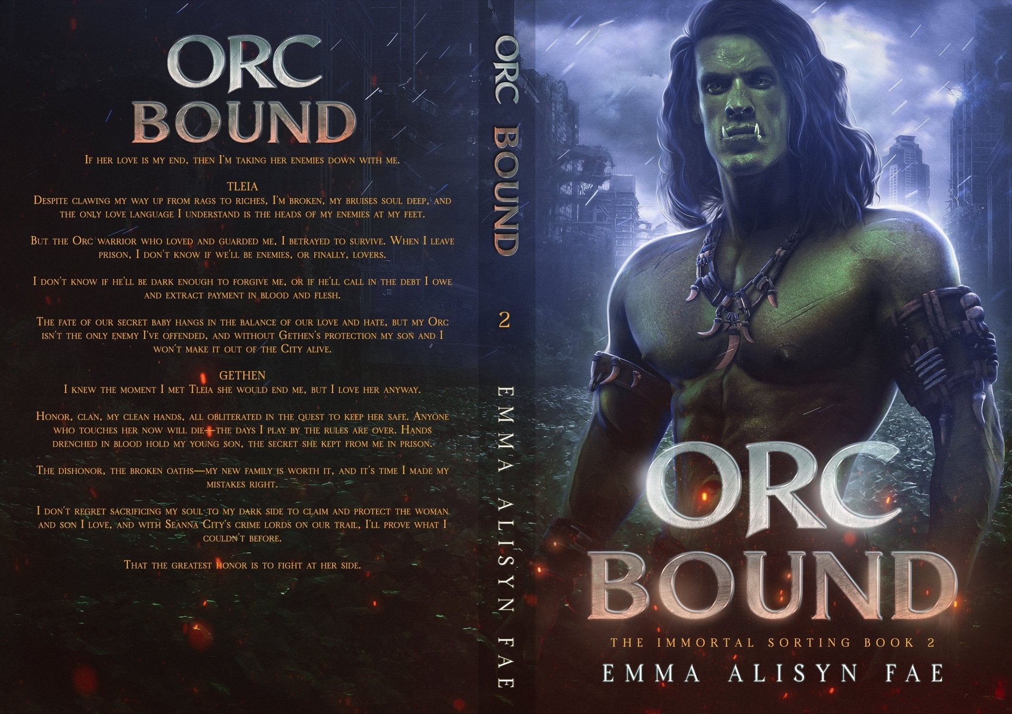 Orc Bound (Immortal Sorting, 2) - Paperback - Emma Alisyn Fae - High Fantasy Romance Books