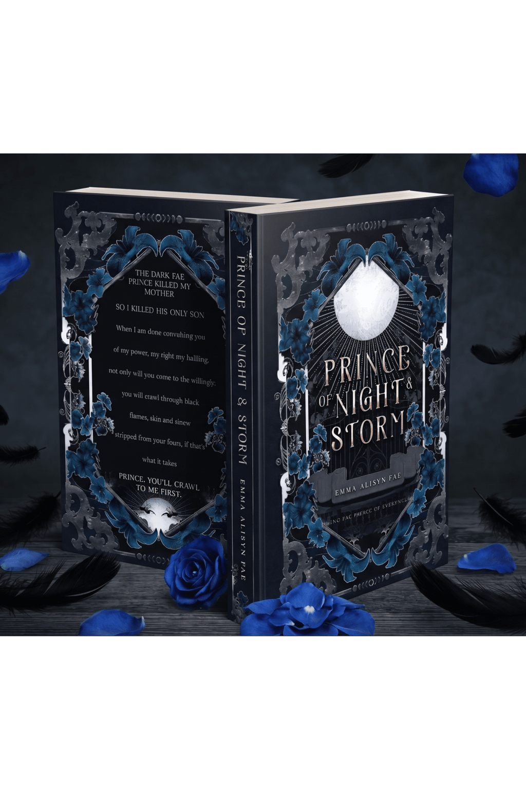 Prince of Night & Storm (Fae Prince of Everenne, 1) | Dark Fae BWWM Morally Black Romantic High Fantasy | Paperback | Emma Alisyn Fae - Emma Alisyn Fae - High Fantasy Romance Books