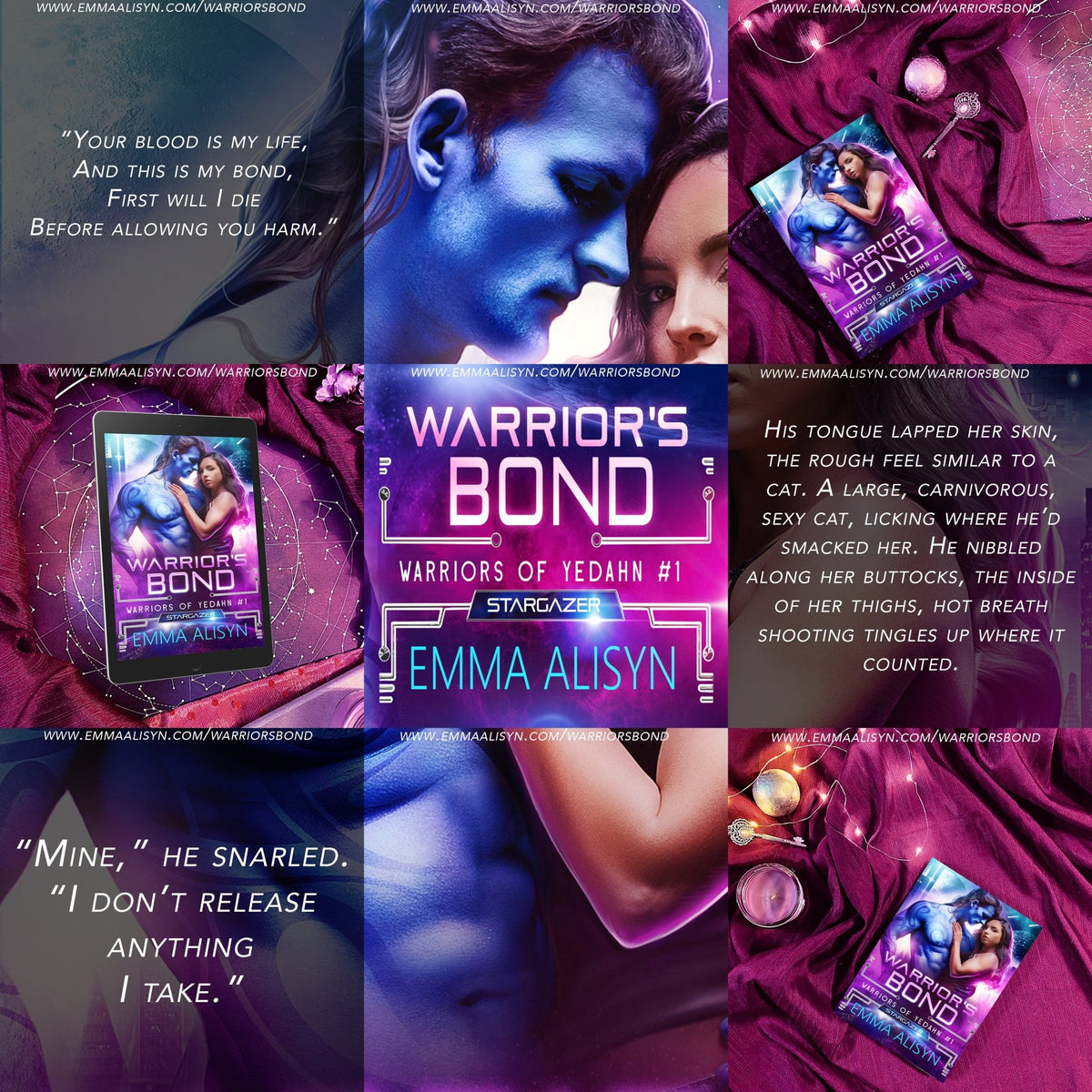 Warrior's Bond: An Alien Warrior Sci Fi Romance (Warriors of Yedahn Book 1) - Emma Alisyn Fae - High Fantasy Romance Books